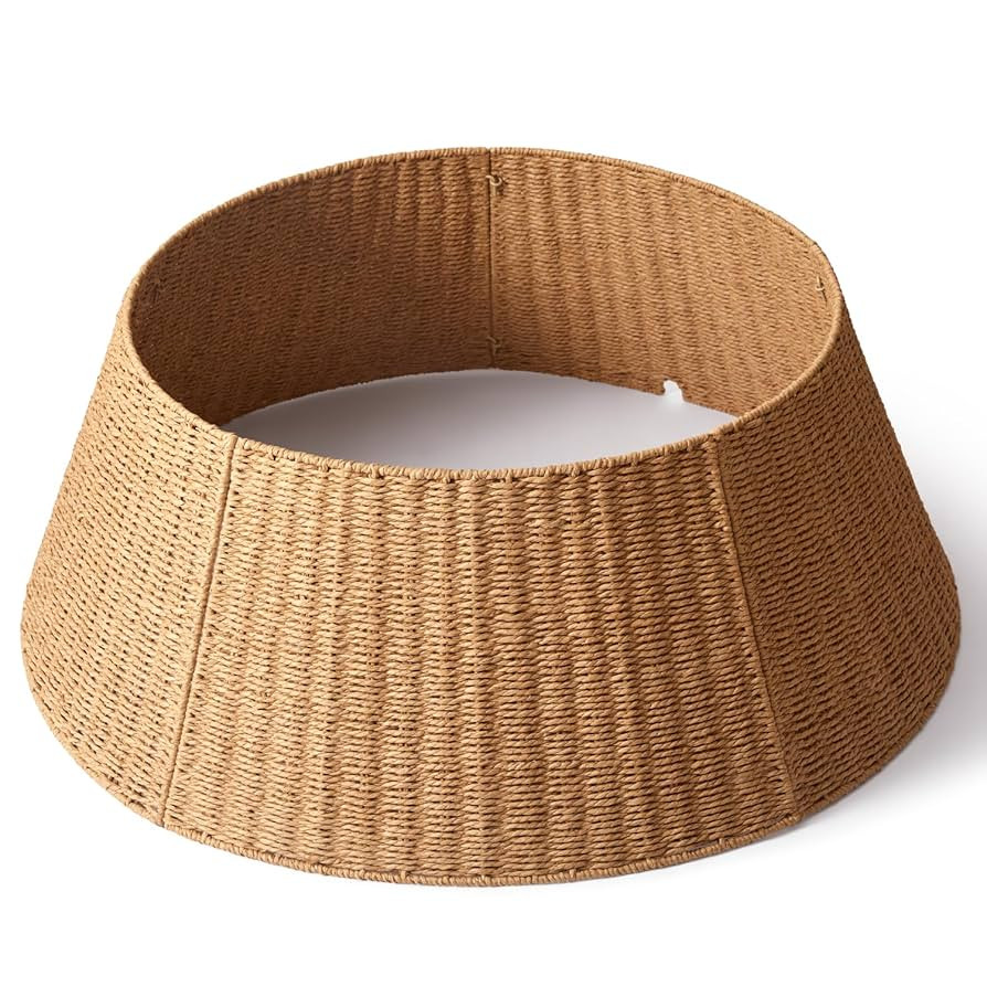 36in Extra Large Christmas Tree Collar - Wicker Woven Tree Collars for Artificial Trees - Large R... | Amazon (US)