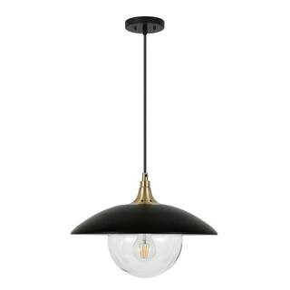 Alvia pendant in black and gold | The Home Depot