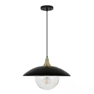 Alvia pendant in black and gold | The Home Depot