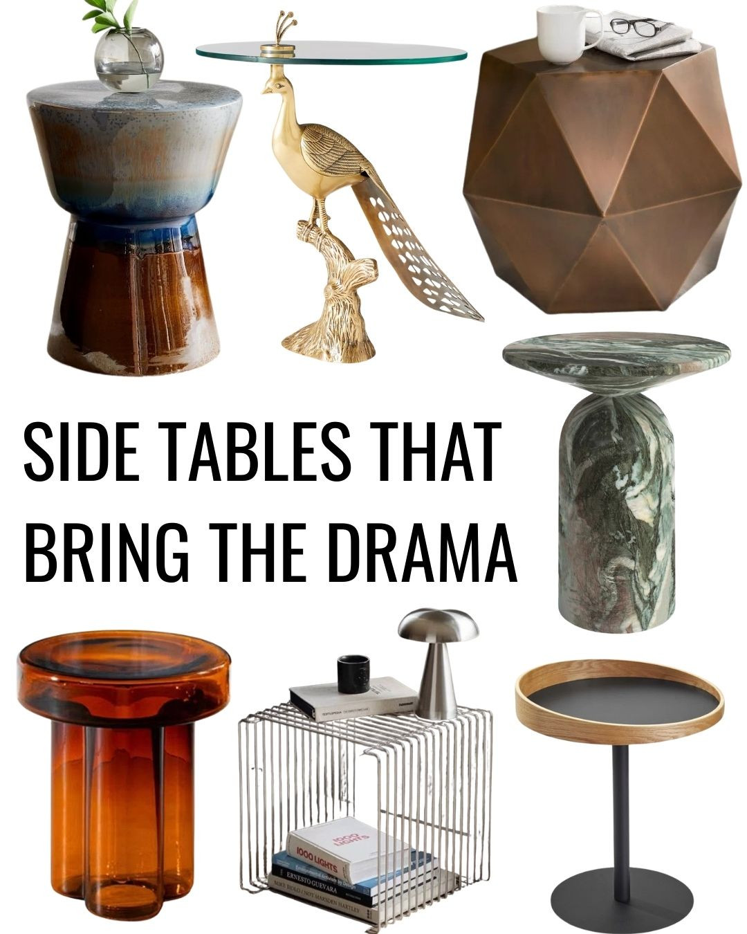 When it comes to space-saving furniture, side tables deserve the spotlight. These compact accent pieces are more than just a place to drop your phone—they’re storage solutions, sculptural accents, and décor upgrades rolled into one. From sleek minimalist silhouettes to colorful glass tops, from warm wood craftsmanship to checkerboard tile patterns, there’s a table here for every mood, budget, and home style. 

 #LTKHome