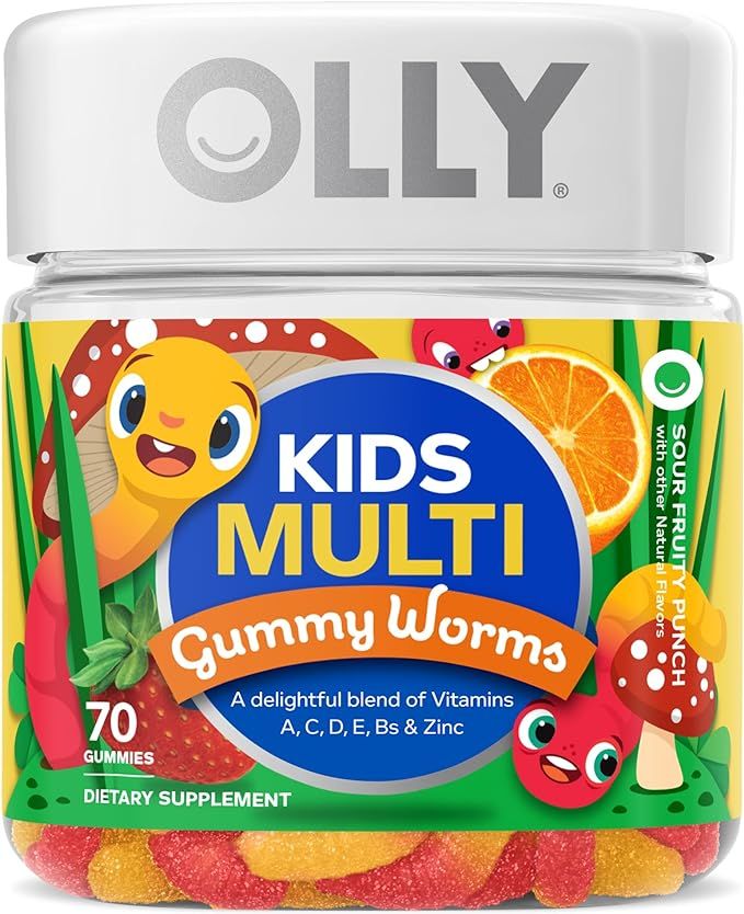 OLLY Kids Multivitamin Gummy Worms, Overall Health and Immune Support, Vitamins and Minerals A, C... | Amazon (US)