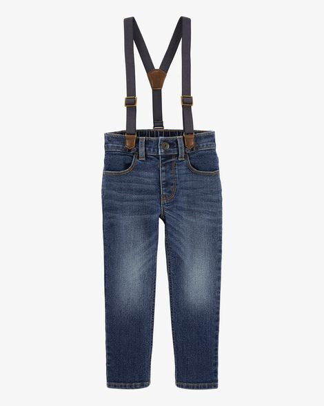 Toddler Boy Stretch Denim Suspenders | Carter's Inc