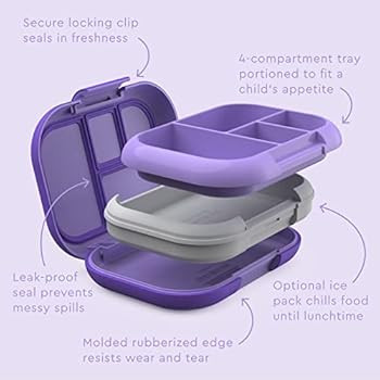 Bentgo® Kids Chill Lunch Box - Bento-Style Lunch Solution with 4 Compartments and Removable Ice ... | Amazon (US)