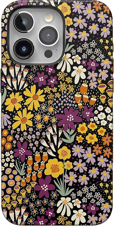 Casely iPhone 15 Pro Max Case | Falling for You | Plum Floral Case | Bold Case Compatible with Ma... | Amazon (US)