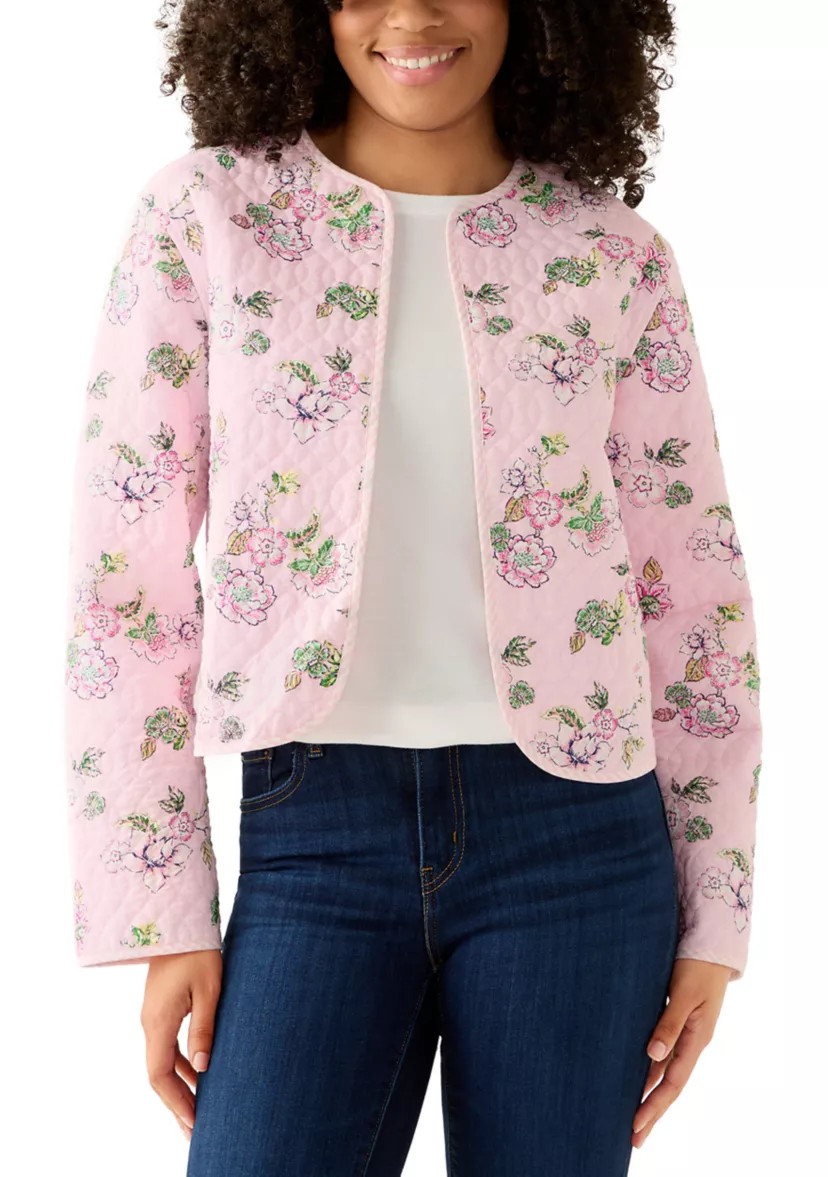 Long Sleeve Quilted Reversible Jacket | Belk