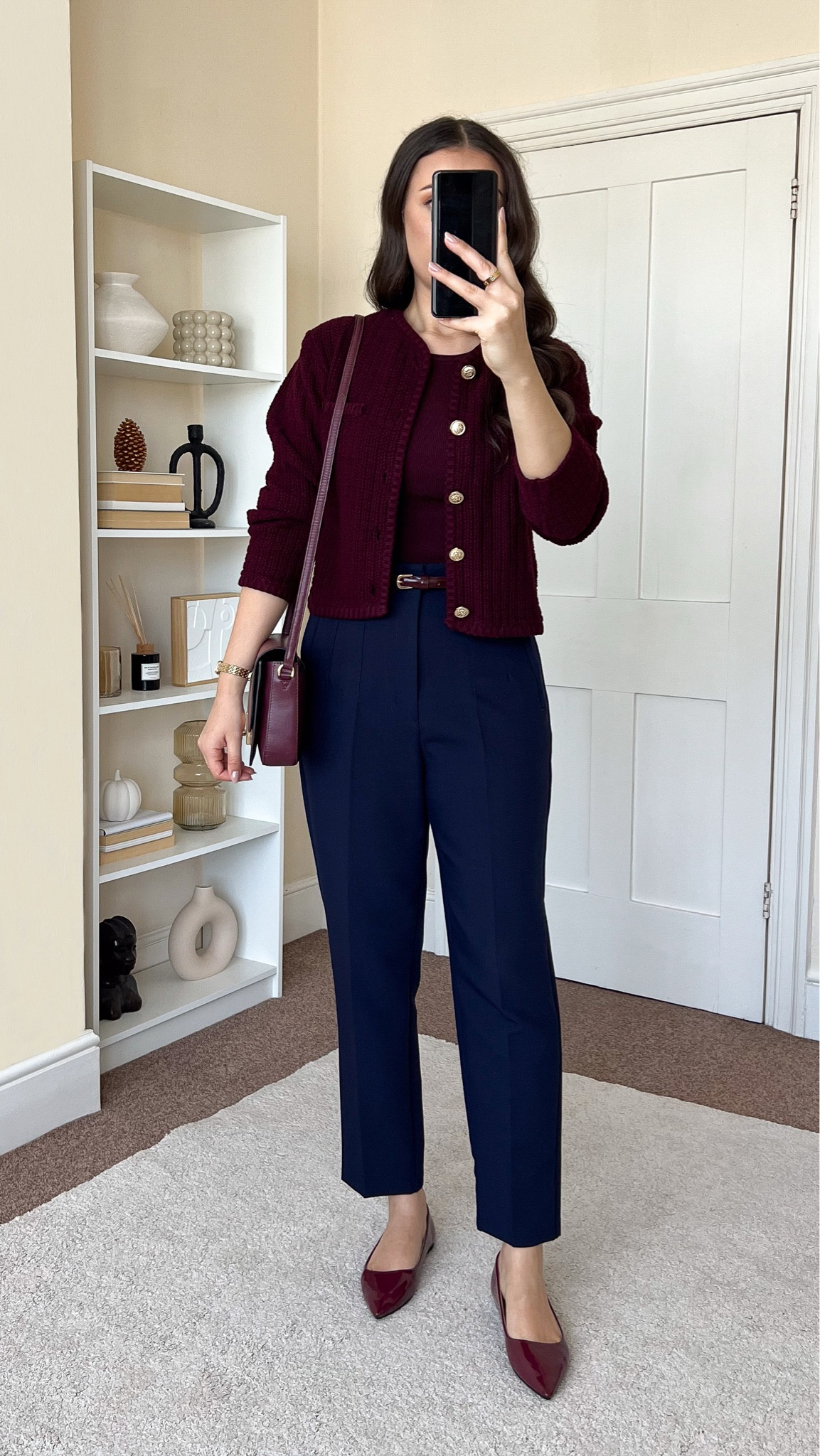 Smart casual transitional outfit. Knit top is H&M, wearing size S. Cardigan is H&M, wearing size S. Trousers are Zara, I cannot link them here, I’ve linked similar ones from Stradivarius. 

#LTKautumn 

#LTKuk #LTKstyletip