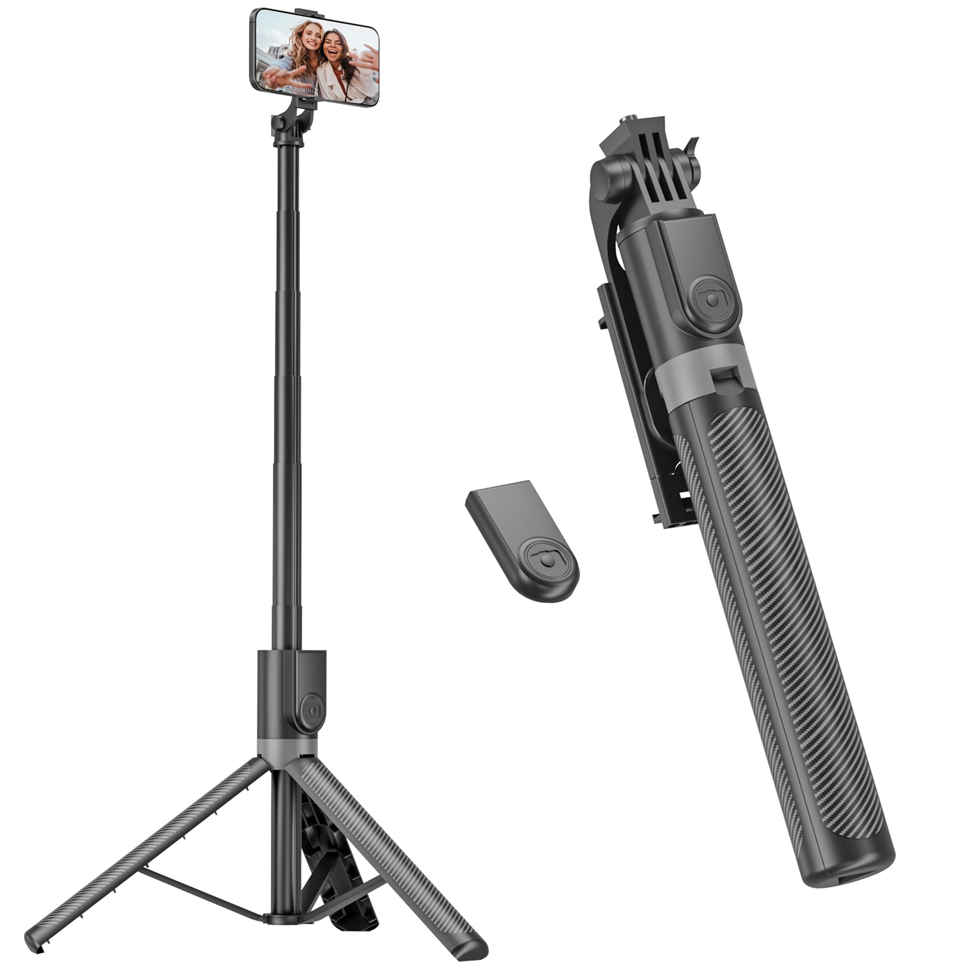 180 cm Mobile Phone Tripod & Selfie Stick, Aluminium Integrated Extendable Tripod for Smartphone,... | Amazon (DE)