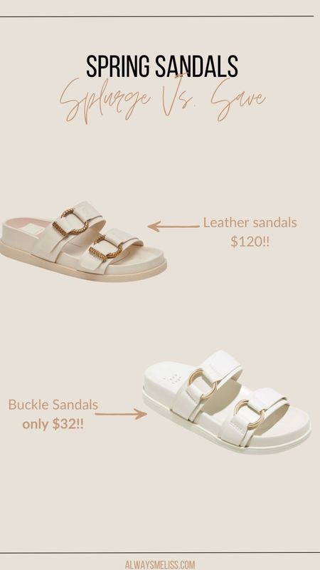 Saw these sandals and had to share with you all!! Love both of them. But the price point is great on the Target pair. 

Sandals 
Women Shoes 
Target

#LTKstyletip #LTKshoecrush #LTKsalealert
