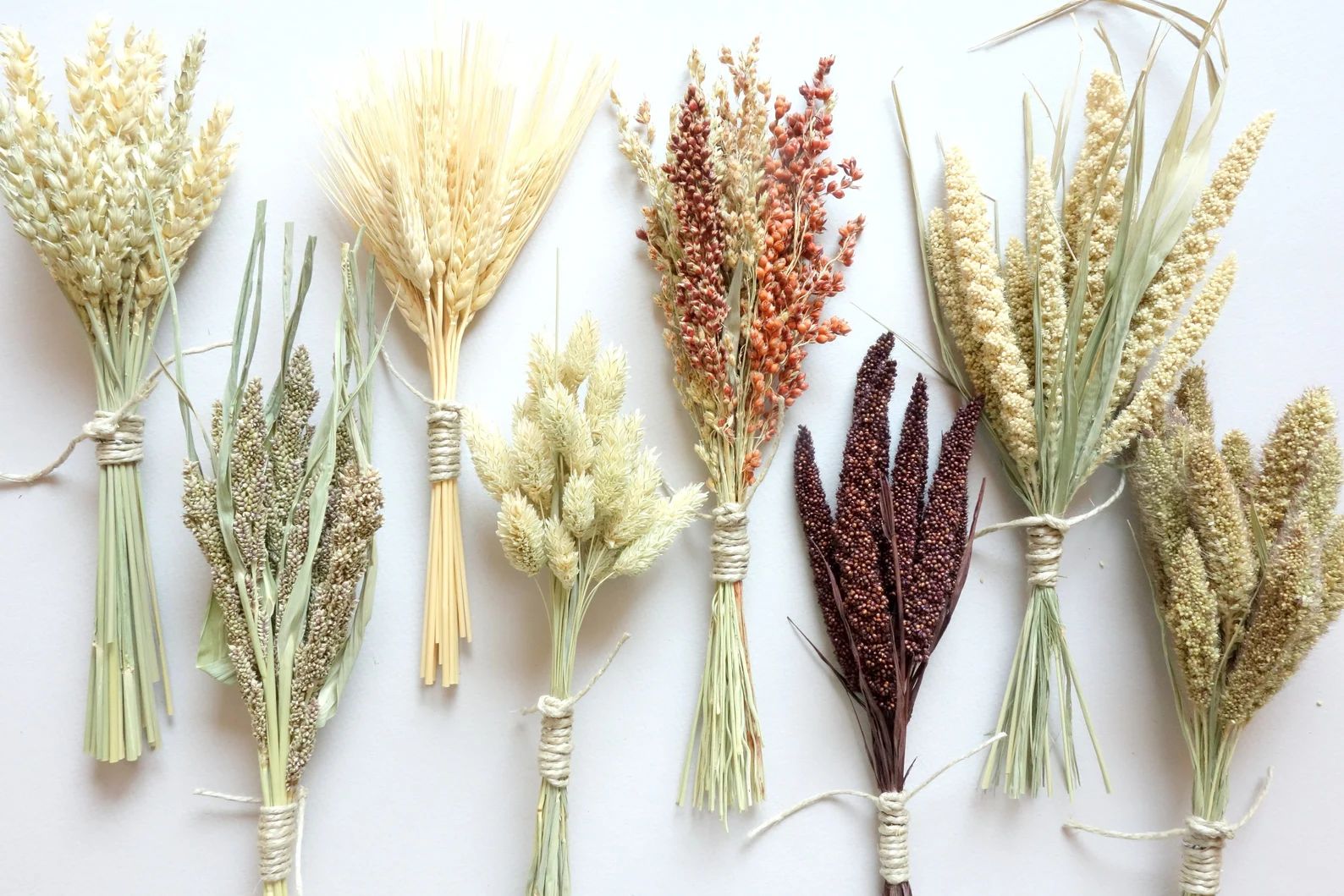 Dried Grass Bunches, Dried Flowers, Rustic Thanksgiving Table Decor, Flowers for Bud Vase, Dried ... | Etsy (US)