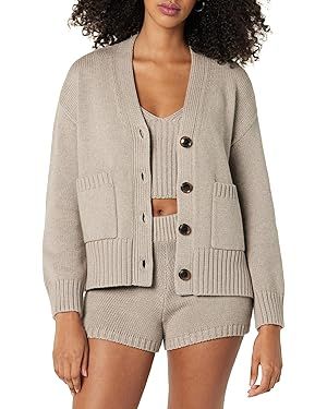 The Drop Women's Brigitte Cotton Blend Chunky Cardigan | Amazon (US)