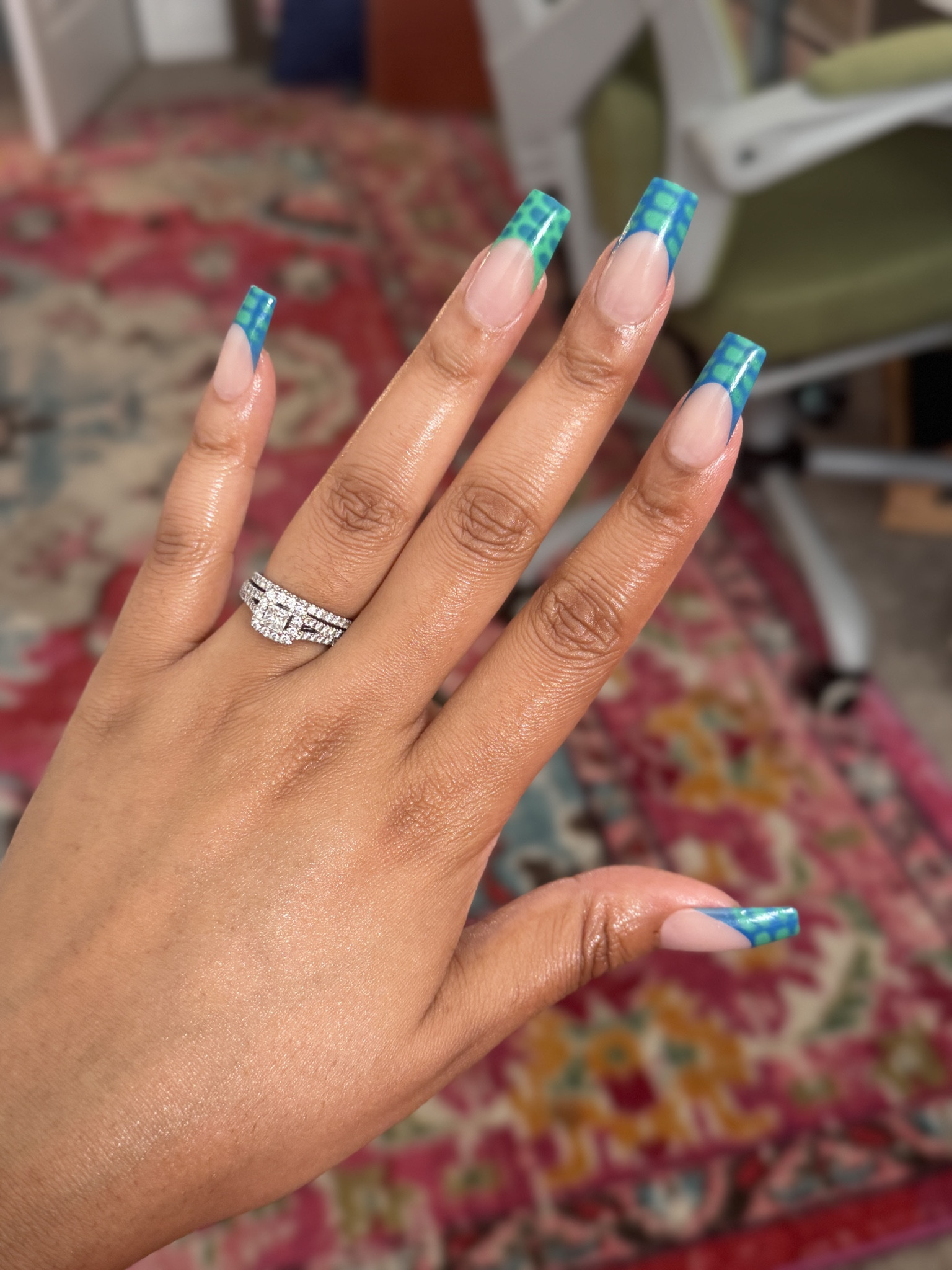 I bought these at the beauty supply store a few years ago and finally decided to wear them today. So cute! 💚💙

Also have the best nail glue in the game linked as well. 

#LTKBeauty #LTKselfcare #LTKgrwm