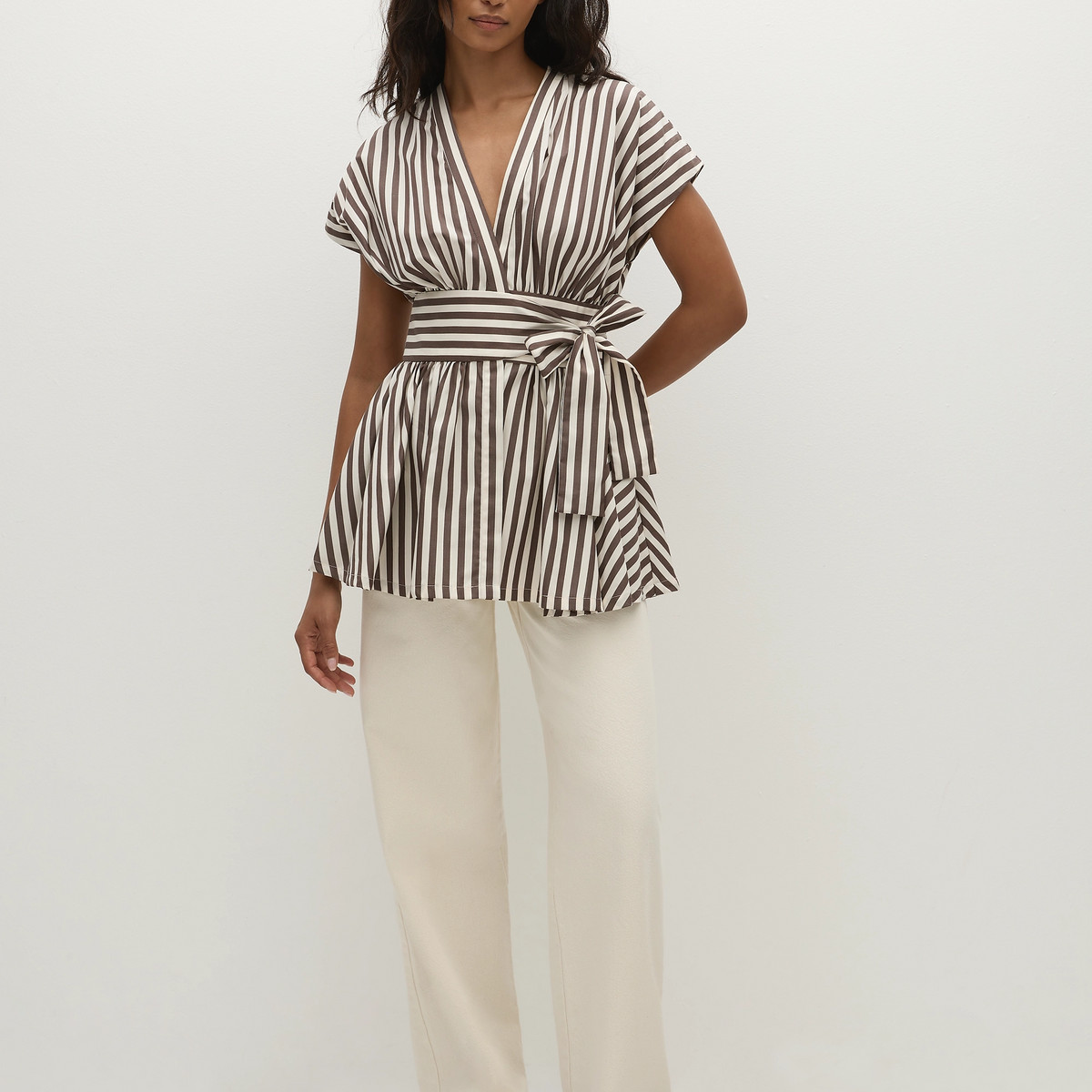 Lova Top Norway Stripe Espresso - Final Sale | Faithfull (AU)