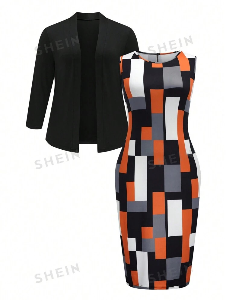 SHEIN Clasi Women Plus Size Knit Long Sleeve Casual Minimalist Pullover Sweater, Suitable For Chr... | SHEIN