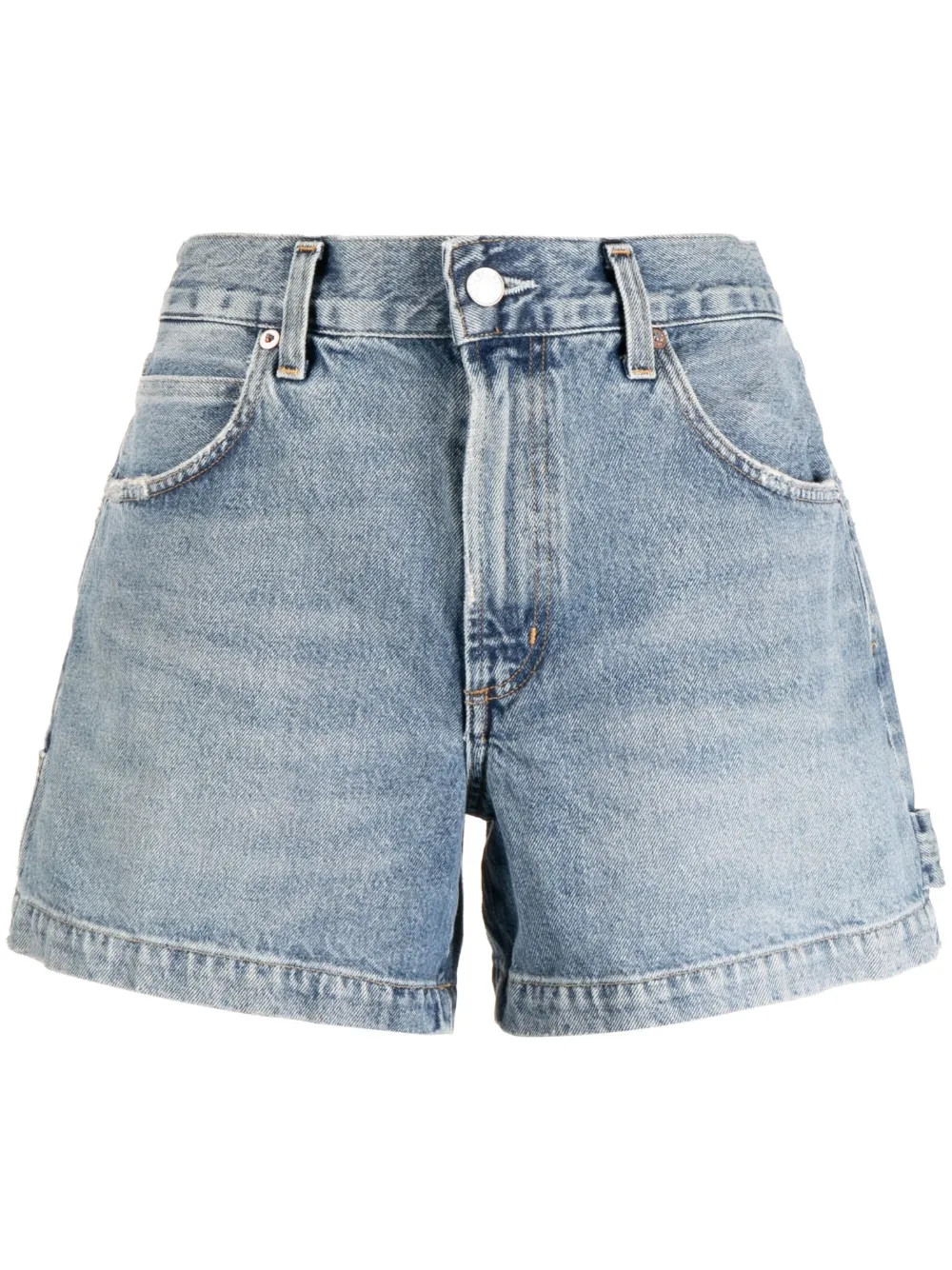 AGOLDE Magda Denim Short Shorts - Farfetch | Farfetch Global