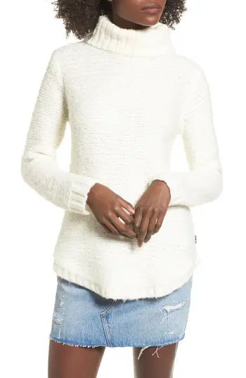 Women's Rvca Kinks Turtleneck Sweater, Size X-Small - Ivory | Nordstrom