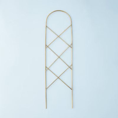 22" Metal Plant Trellis Brass Finish - Hearth & Hand™ with Magnolia | Target
