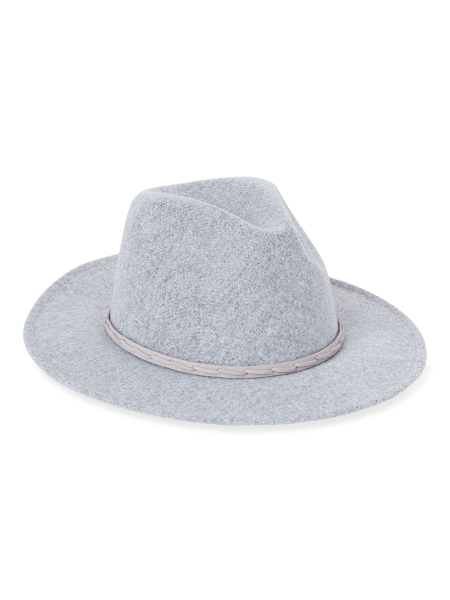 Time and Tru Ladies Braided Trim Fedora | Walmart (US)