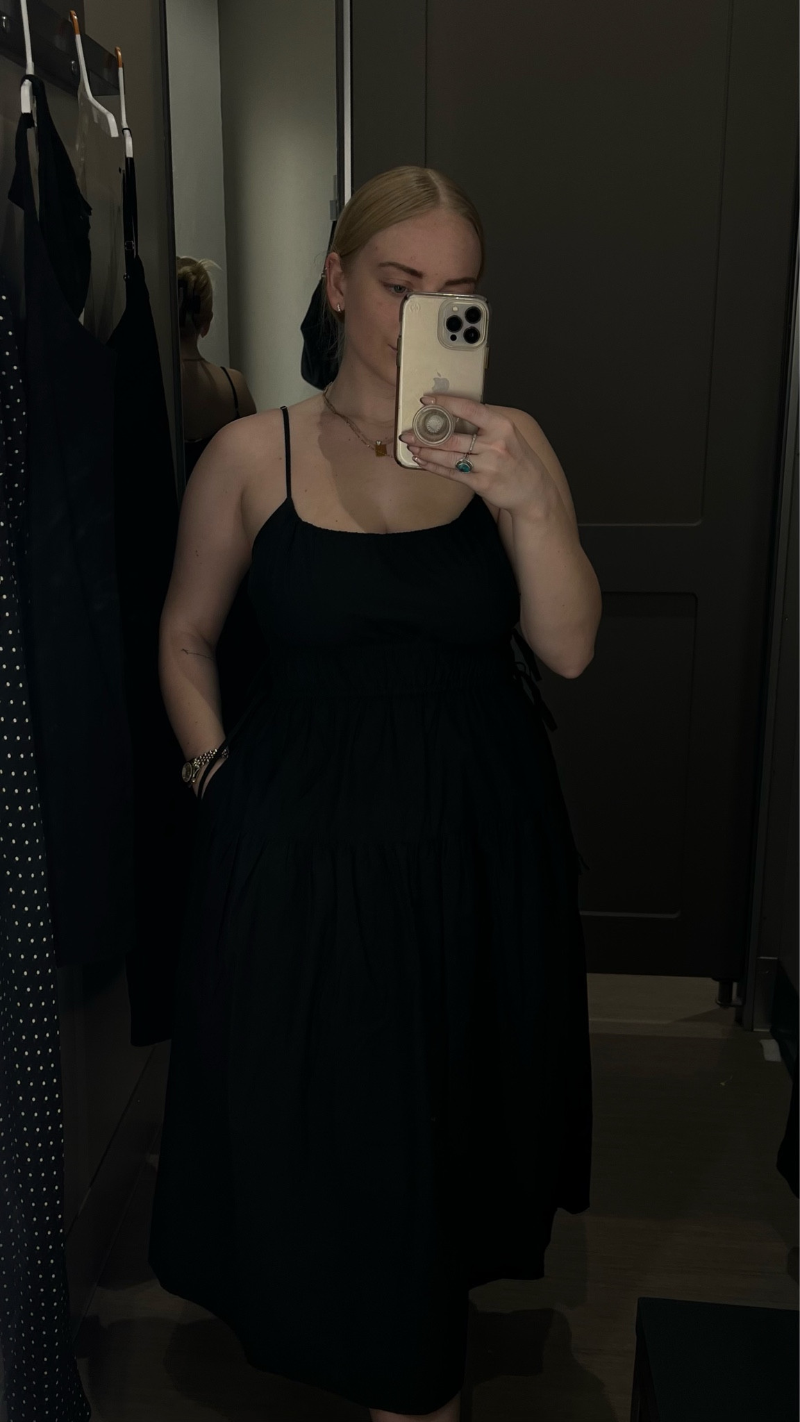 This black dress from Target was giving me En Saison vibes for only $30!! Perfect for an every day dress to wear all summer long!