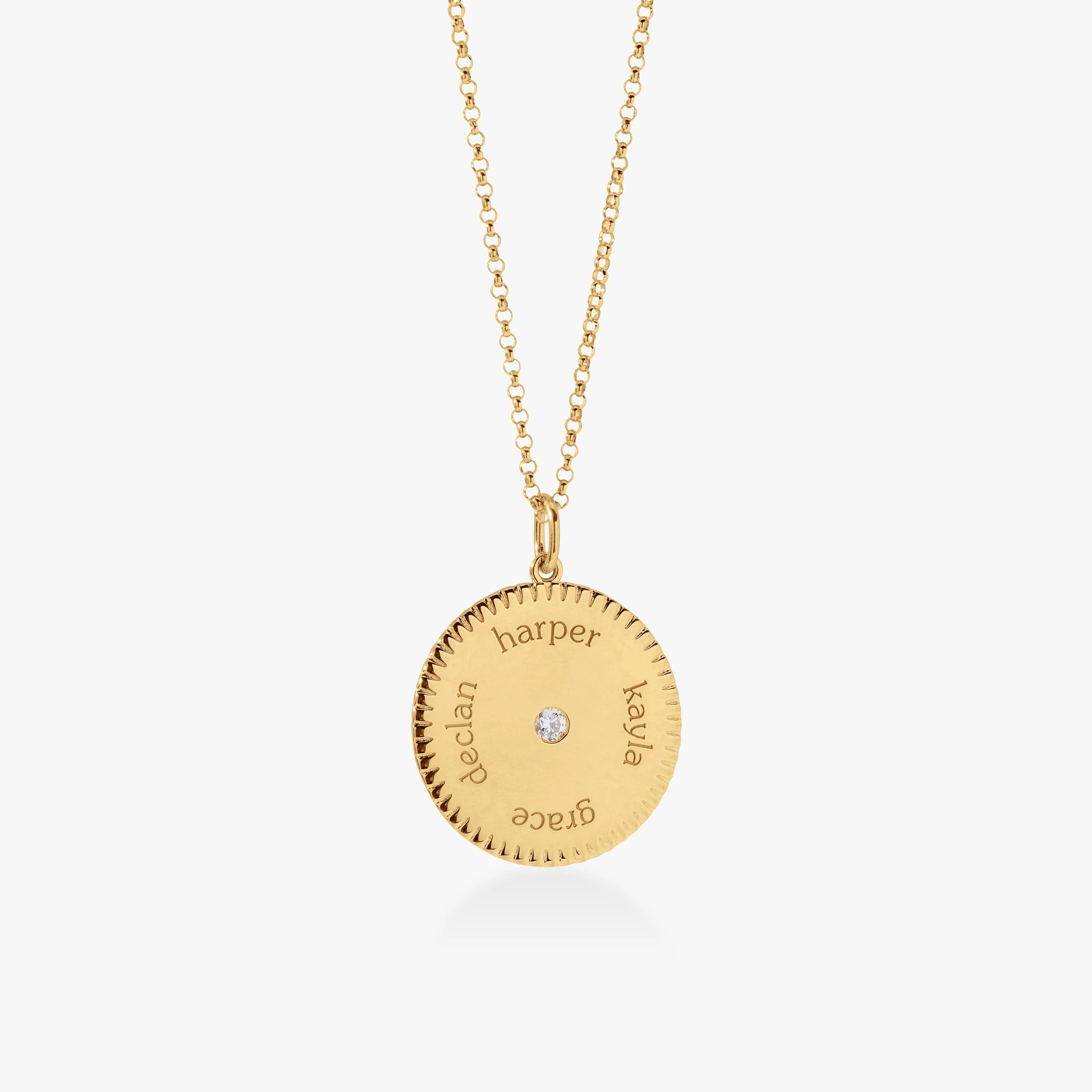 Notched Pendant Necklace | Tiny Tags (US)