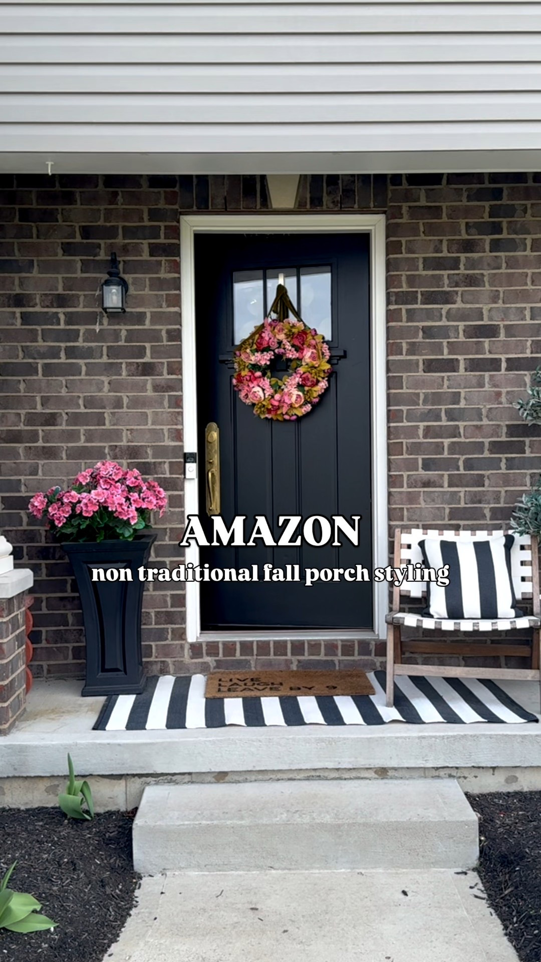 Everyone else out there with fake leaves, pumpkins & shades of brown 🤷🏼‍♀️😂 Give me the bright, bold colors years round! This pottery barn inspired wreath does come in other color ways if you prefer warmer tones & I linked tons of funny doormats for all your porch styling needs! 

#LTKStyleTip #LTKFindsUnder50 #LTKHome