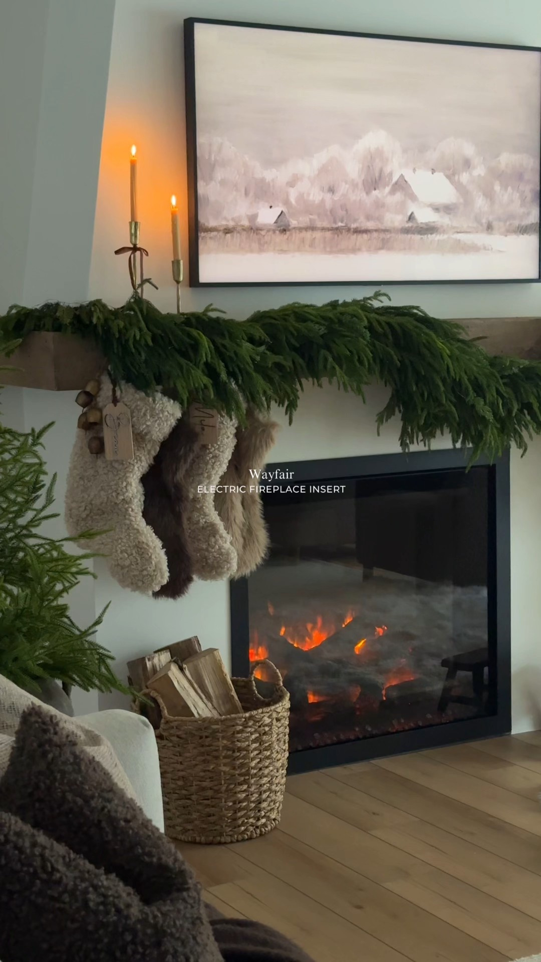  The most realistic eclectic fireplace insert 🔥It comes in two sizes l, this is the smaller one and she’s still big, glowy, and absolutely gorgeous. The flames, the logs… it’s all too good. 

#LTKsale #LTKhome #LTKholiday