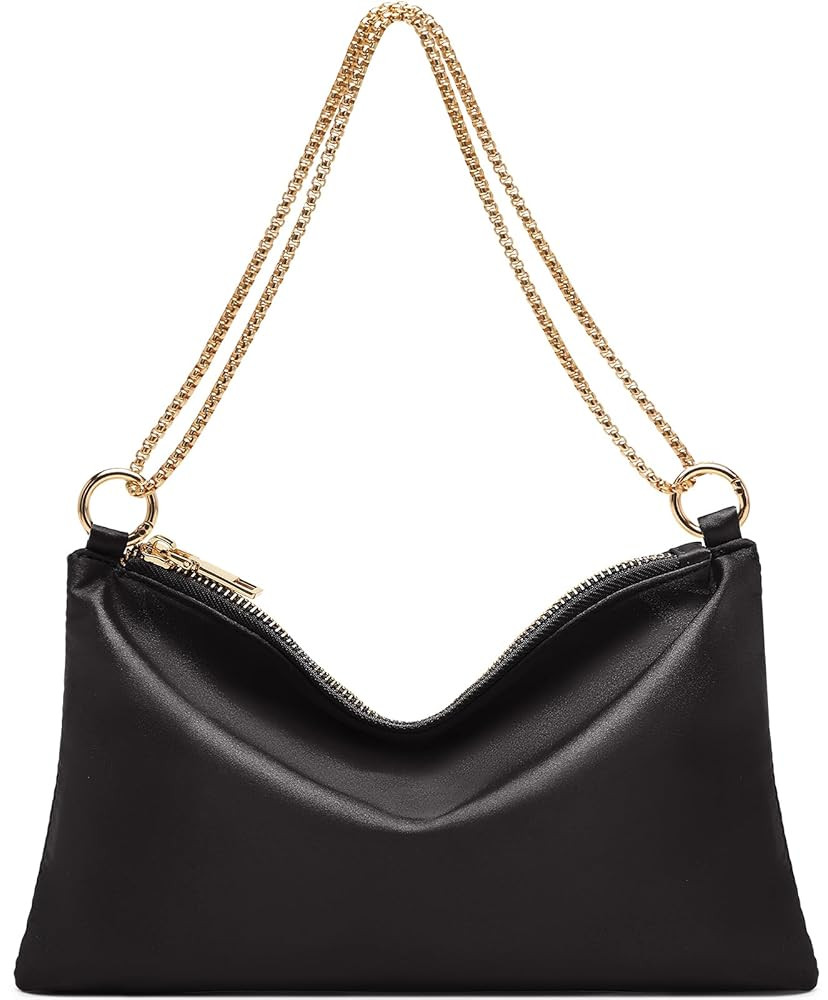 oscaurt Women's Evening Handbag Satin Shoulder Bag Purse for Prom Engagement Cocktail Party Weddi... | Amazon (US)