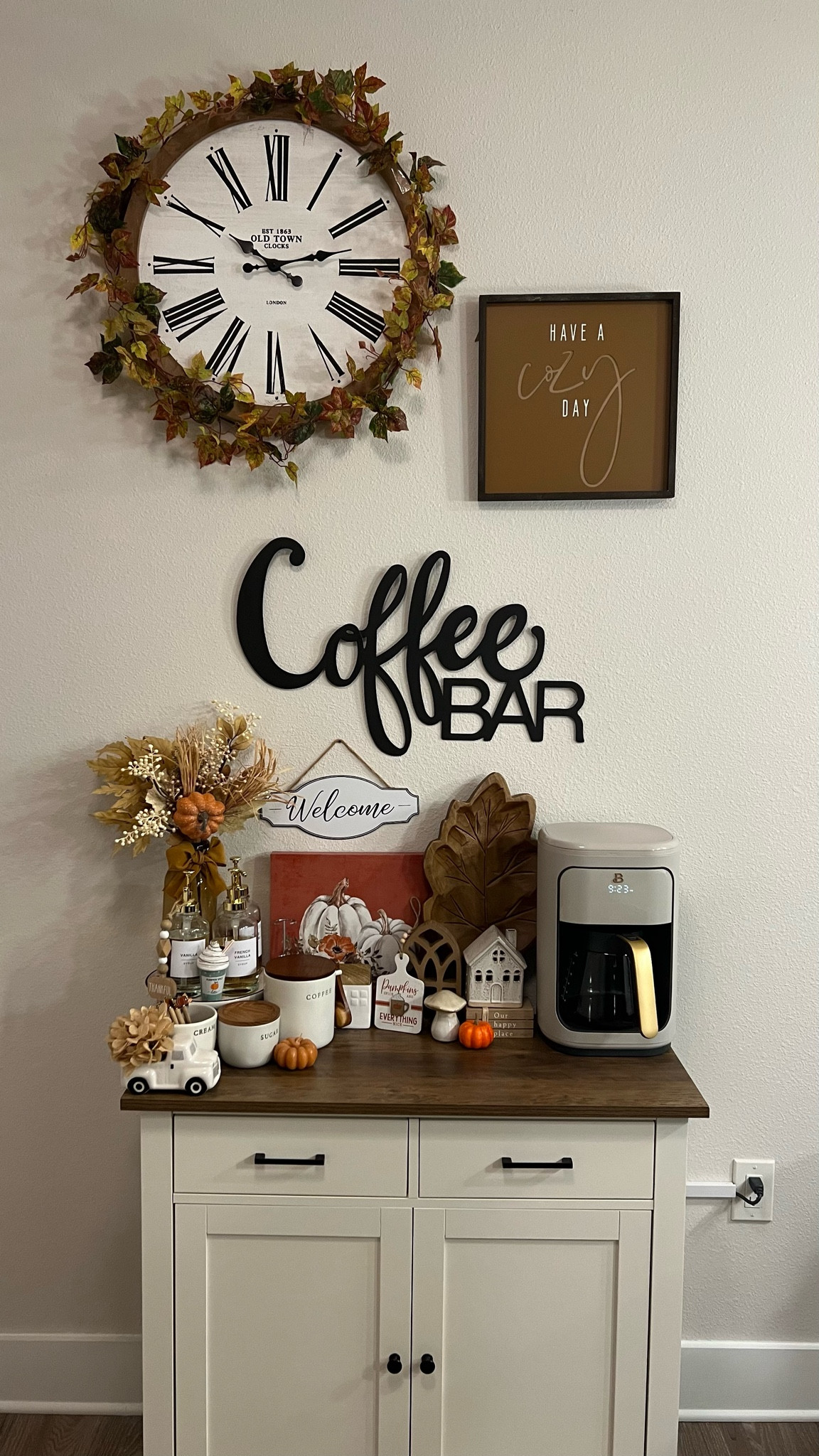 Fall Coffee Bar Inspo 🍂

Small decor is from hobby lobby and dollar treee

#LTKHome #LTKFallSale #LTKSeasonal