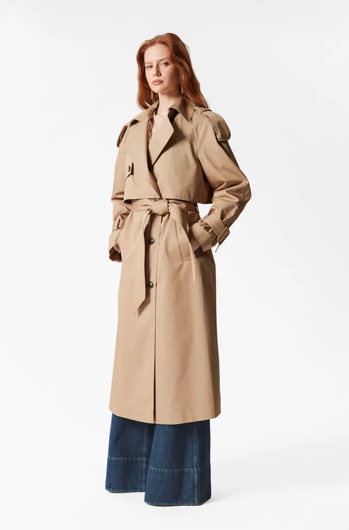& Other Stories Belted Cotton Trench Coat | Nordstrom | Nordstrom