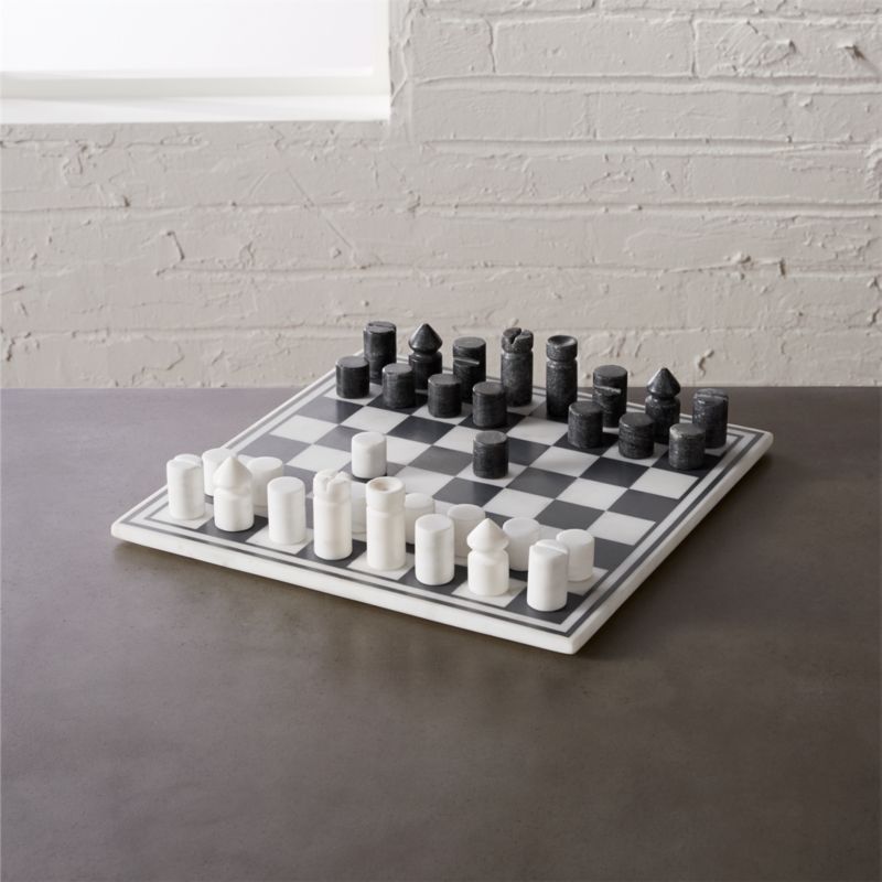 Luxury Marble Chess Game + Reviews | CB2 | CB2