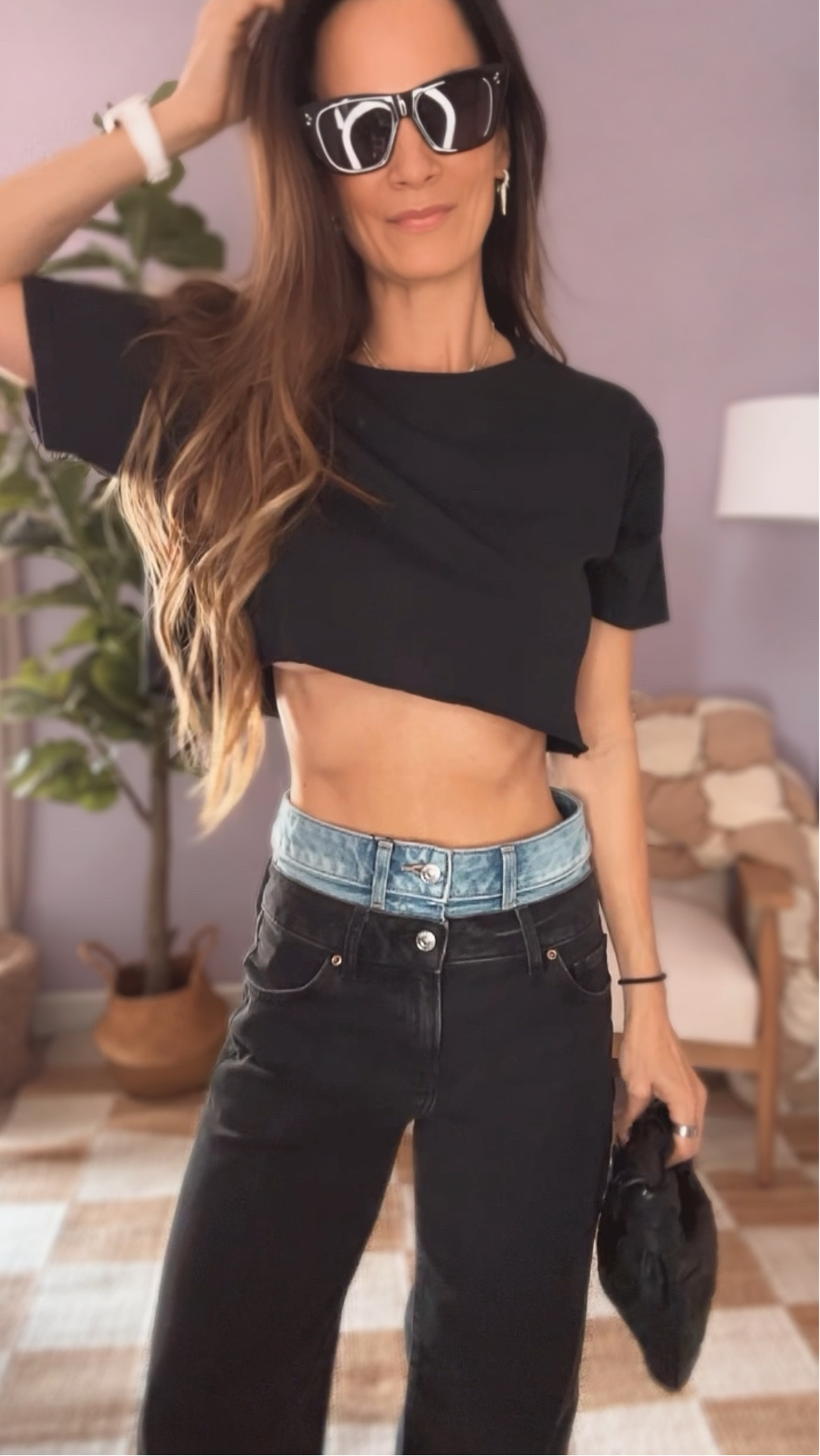 Always here for a good crop tee and some badass denim 💙🖤🙋🏻‍♀️ 

Wearing size 0 in denim and small in tee 🖤

#nicolecolee #croplove #widelegdenim #expressstyleeditor #expressstylepartner #expressyou #ExpressFashion #DoubleWaistbandDenim #WideLegJeans #FashionBlogger #TrendyStyle #FashionForward #HeadTurningDenim #ExpressDenim #DenimLove #OOTD #StreetStyle #Fashionista #StyleInspiration #DenimOnDenim #InstaFashion #FashionStatement #StyleGoals #ExpressYourself #DenimTrend #FashionBloggersPick

#LTKover40 #LTKstyletip #LTKfindsunder50