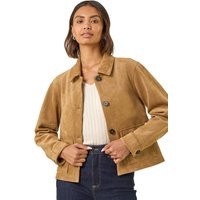 Suedette Button Jacket | Debenhams UK