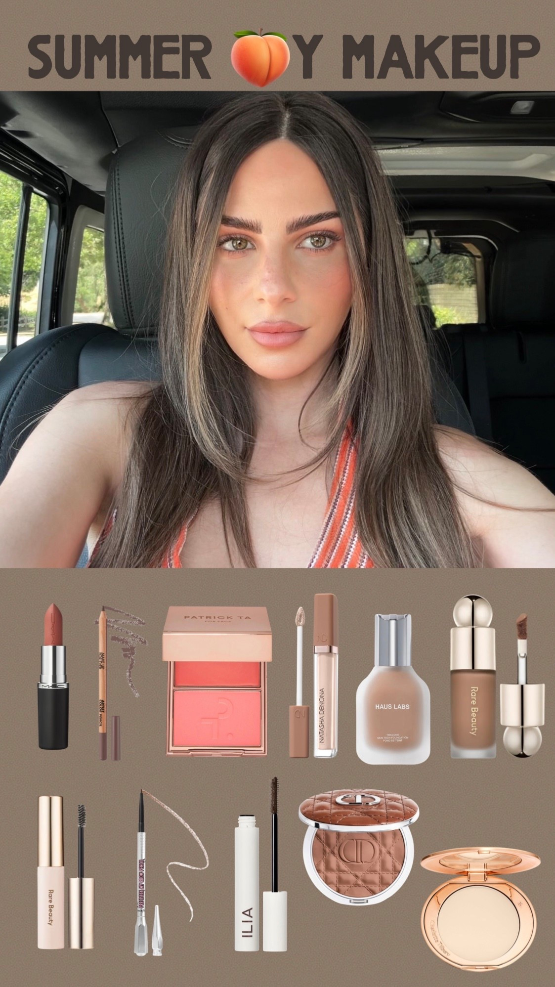 🍑y summery makeup :)