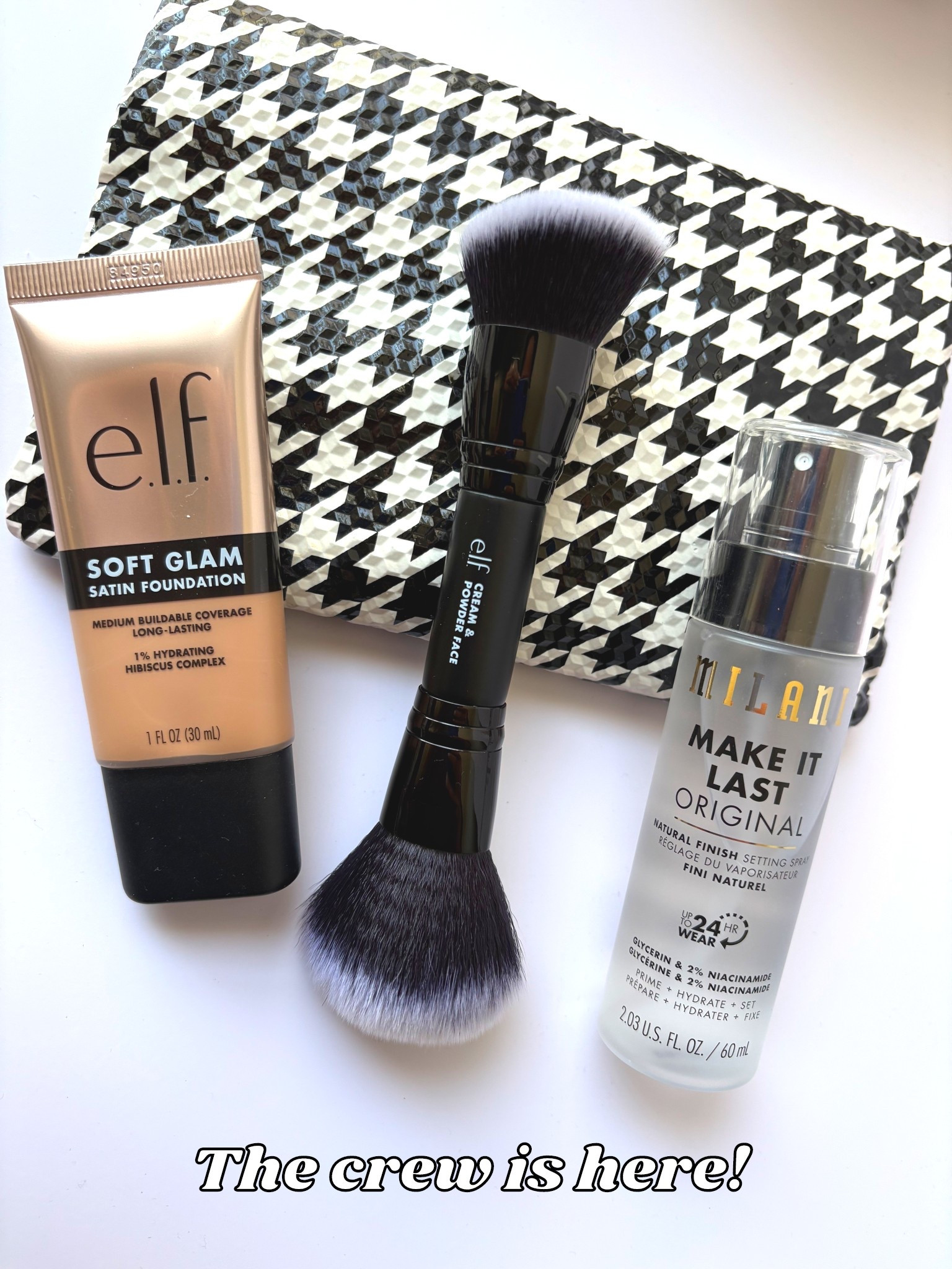 Target Beauty elf cosmetics satin foundation, Duo foundation  brush, and Milani Setting Spray Makeup
#elfcosmetics #targetbeauty #milanimakeup

#LTKHoliday #LTKGiftGuide #LTKBeauty