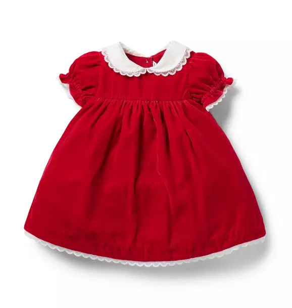 The Velvet Collared Baby Dress | Janie and Jack