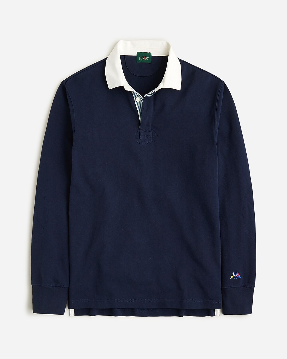 Rugby shirt with striped placket | J. Crew US