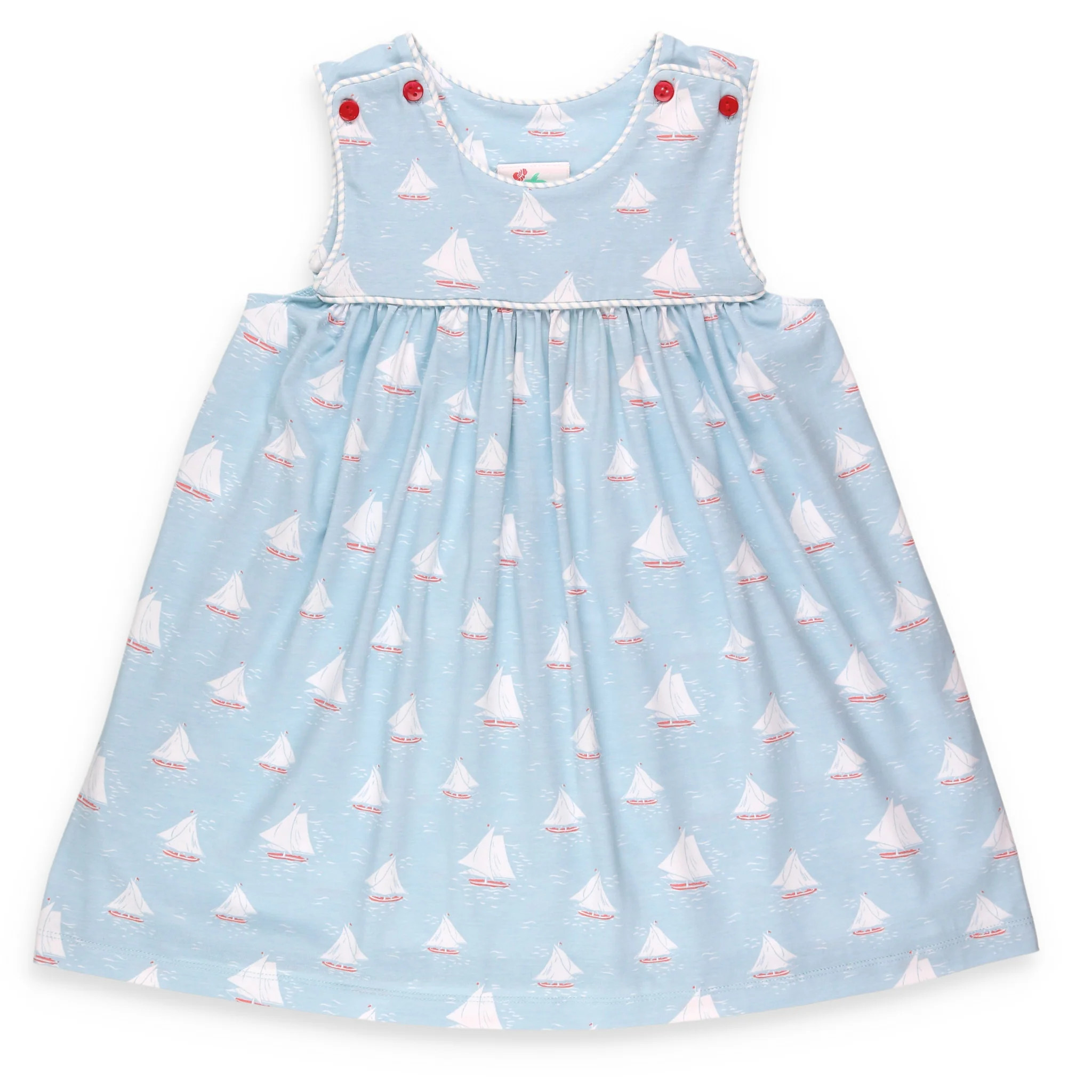 Girls Botany Bay Button Dress - Shrimp and Grits Kids - Shrimp and Grits Kids | Shrimp and Grits Kids