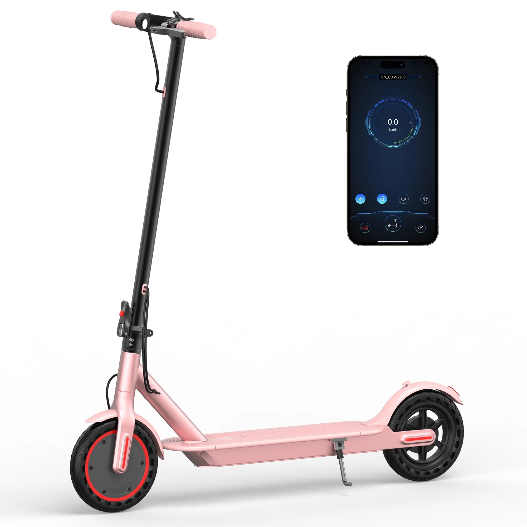 AOVOPRO PINK ES80 350W 8.5' Foldable Electric Scooter for Adults and Child, 21 Miles Range | Walmart (US)