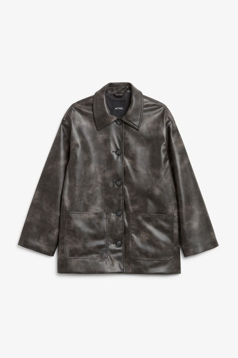 Faux leather jacket | H&M (UK, MY, IN, SG, PH, TW, HK)
