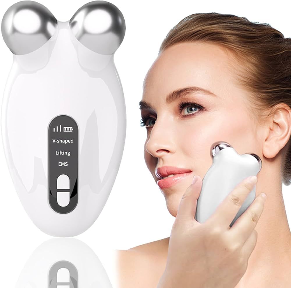 Microcurrent Facial Device, Face Lift Device for Lift Face & Tight Skin, Removal Facial Wrinkle &... | Amazon (US)