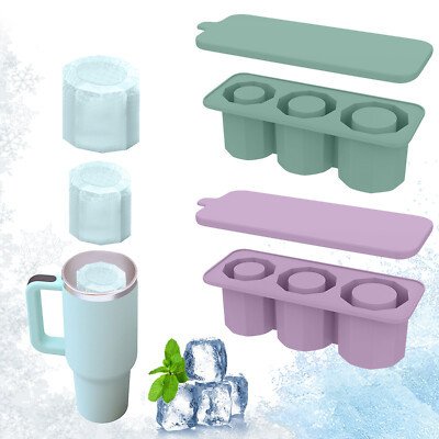 Ice Cube Tray Mold for Stanley TumblerCup Silicone Ice Mold with Lid for Freezer | eBay US