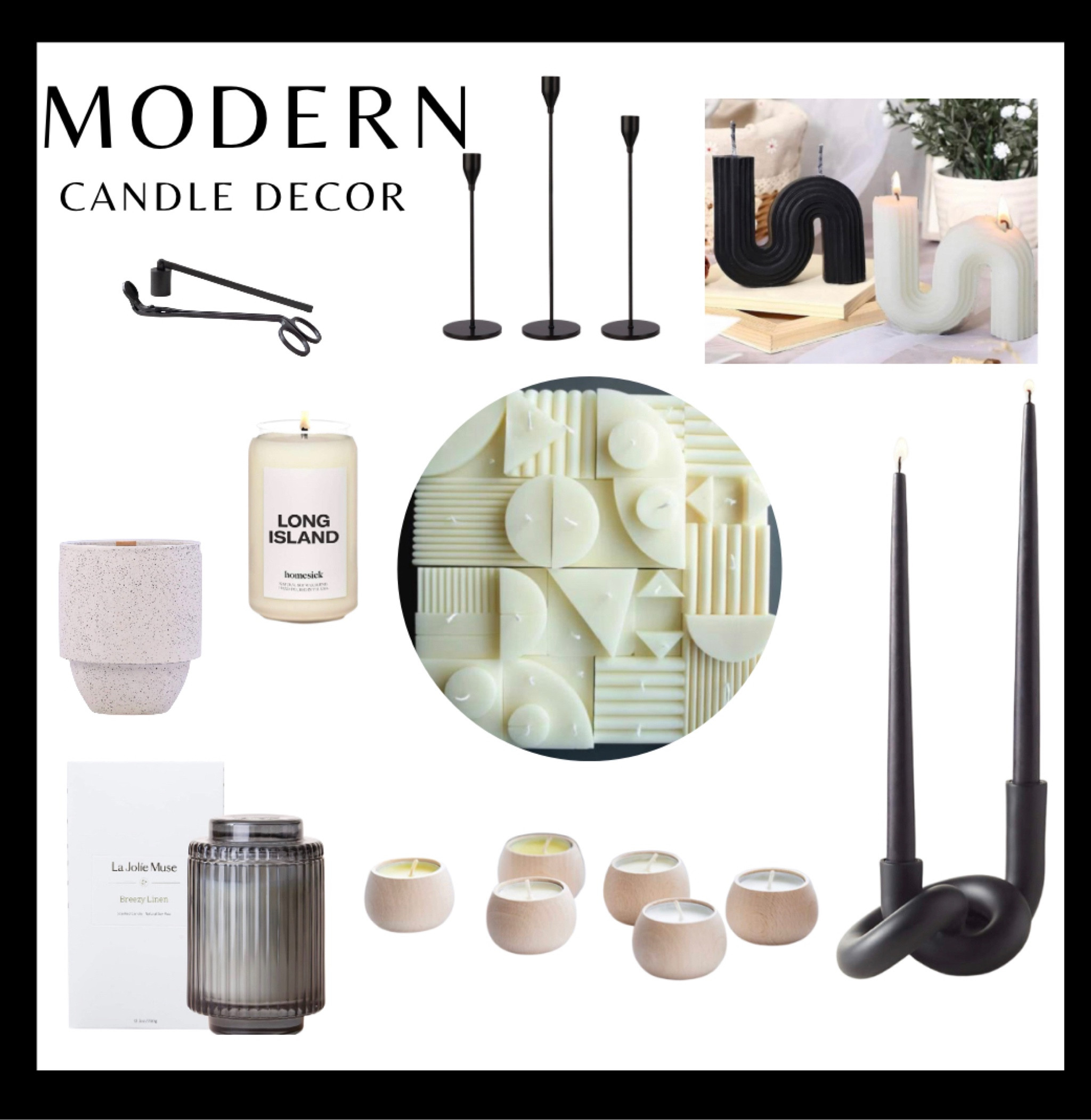 Modern Candle Decor #candles #moderndecor #modernhome #shelfdecor 