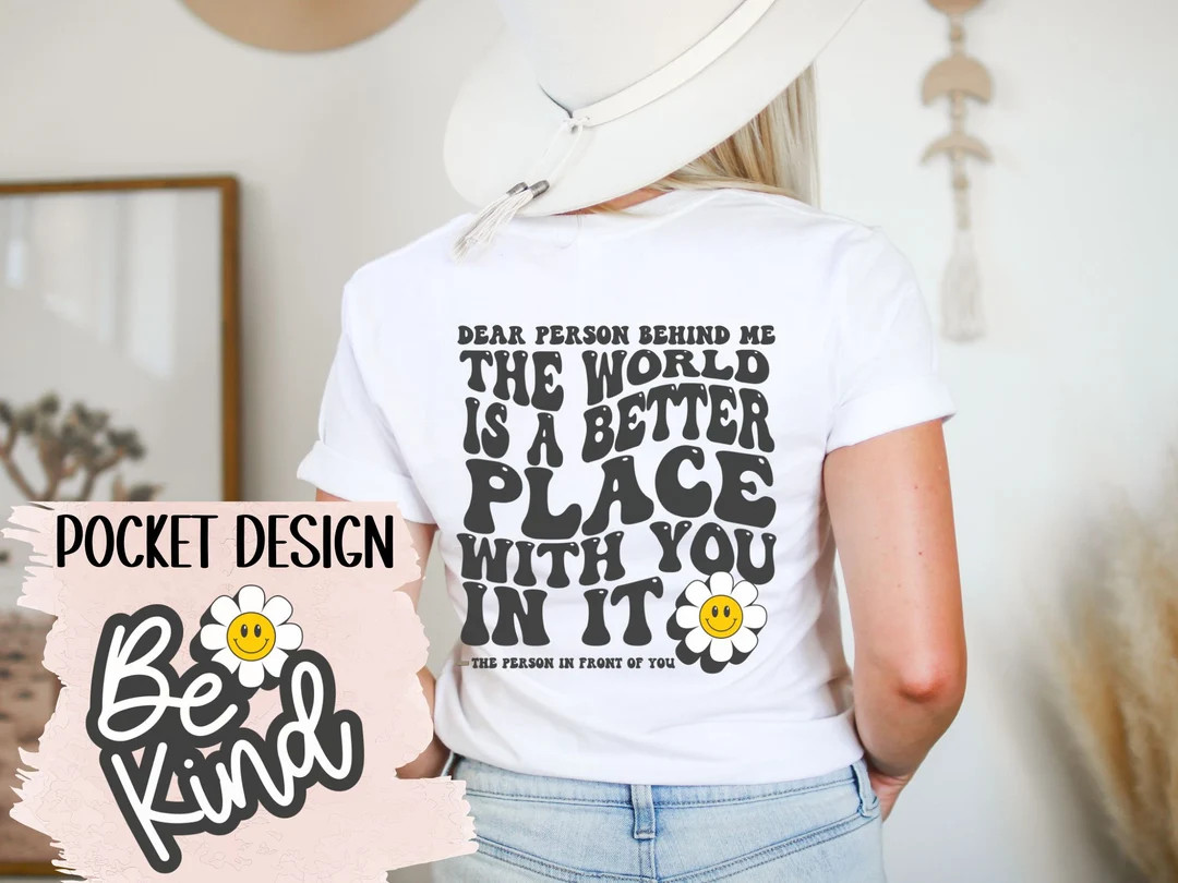 Dear Person Behind Me Shirt Aesthetic Be Kind Tshirt Mental - Etsy | Etsy (US)