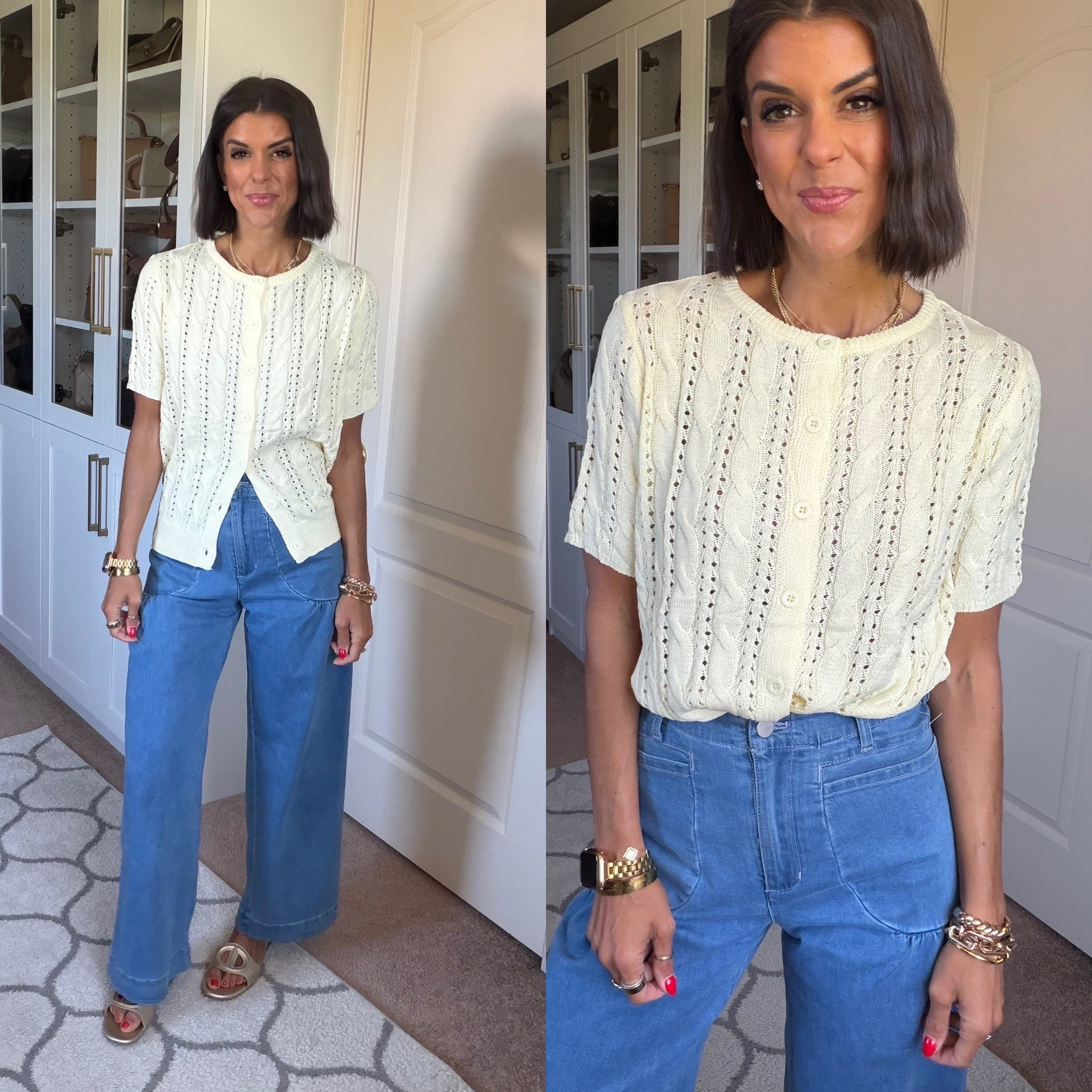 Size small in sweater, size 2 in jeans

#LTKSeasonal #LTKdayinmylife #LTKootd