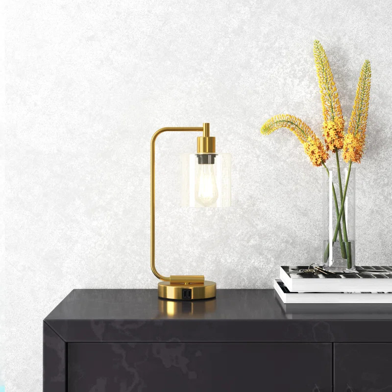 Cloutier Metal USB Table Lamp | Wayfair North America