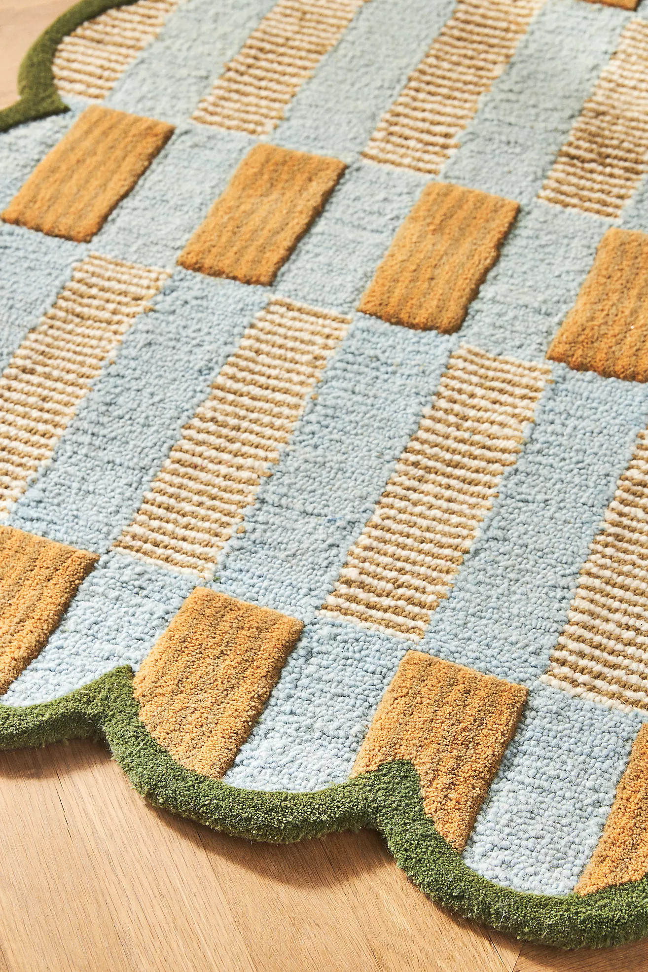 Matilda Goad & Co. Tufted Plaid Rug | Anthropologie (US)