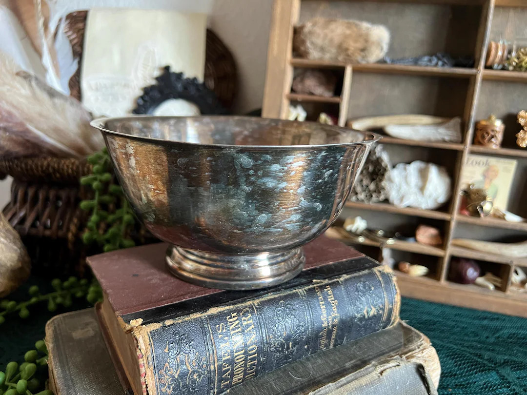 Vintage Paul Revere Oneida Silver Plate Bowl - Etsy | Etsy (US)