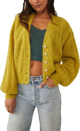 Ameila Alpaca Pointelle Cardigan | Nordstrom