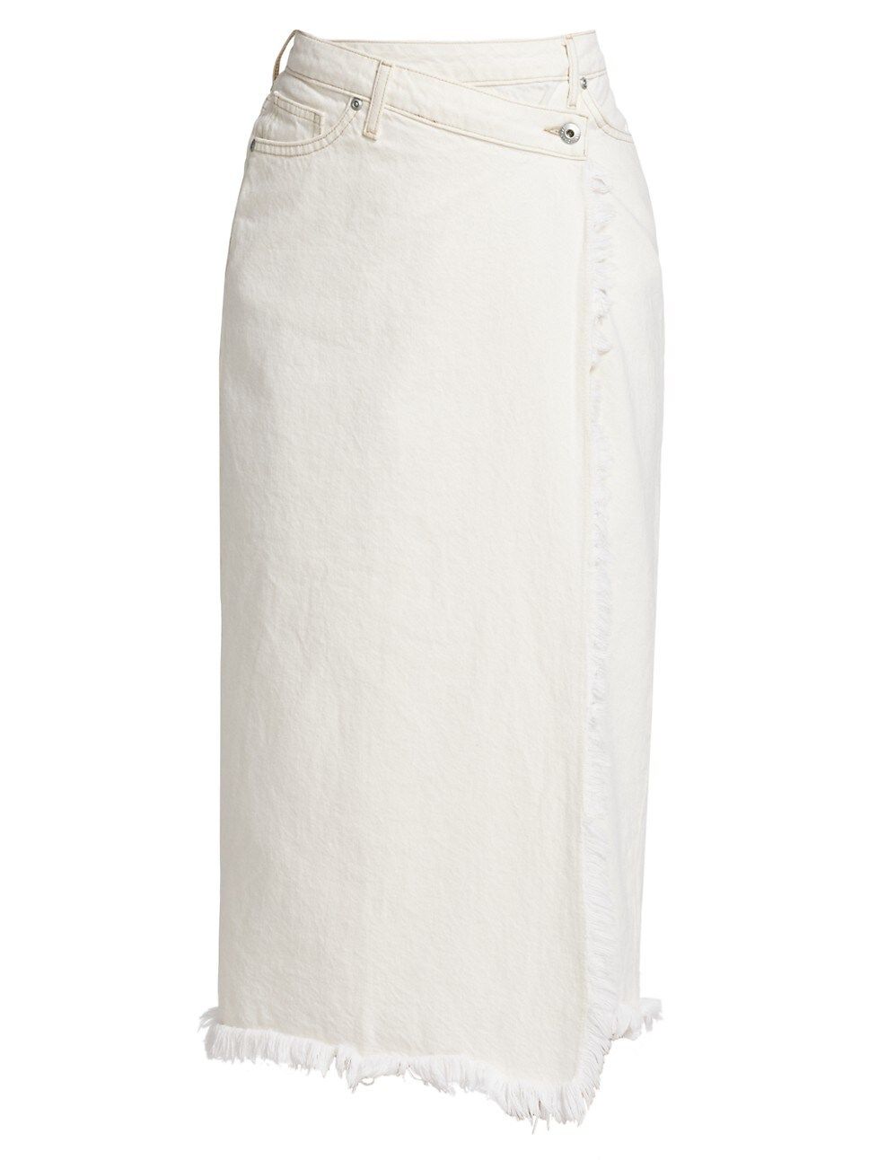 Piper Wrap Denim Midi-Skirt | Saks Fifth Avenue