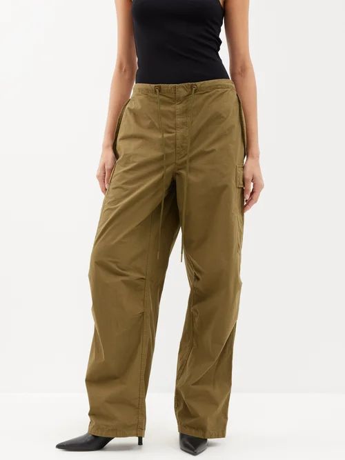 Nili Lotan - Lison Oversized Cargo Pants - Womens - Khaki | Matches (UK)