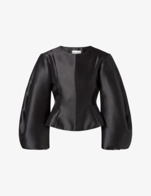 Vendela Balloon-Sleeve Satin Blouse | Selfridges